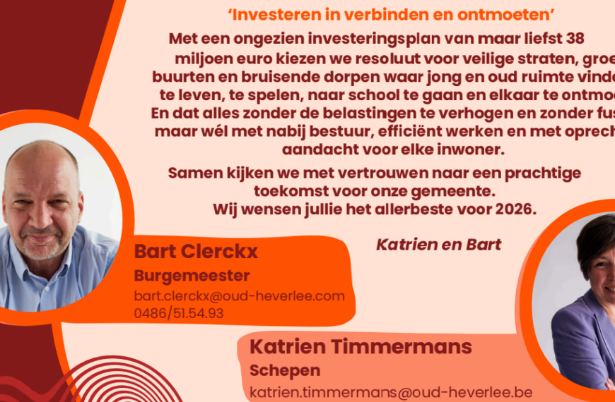 Wat staat Oud-Heverlee de komende zes jaar te wachten? Lees het in ons krantje